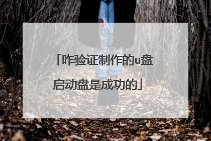 咋验证制作的u盘启动盘是成功的