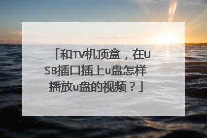 和TV机顶盒,在USB插口插上u盘怎样播放u盘的视频?
