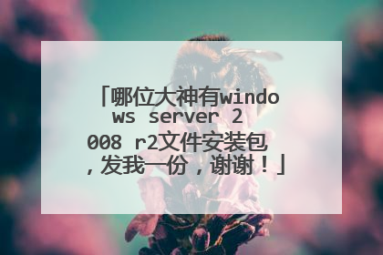 哪位大神有windows server 2008 r2文件安装包,发我一份,谢谢!