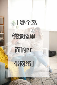 哪个系统镜像里面的PE带网络