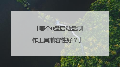 哪个U盘启动盘制作工具兼容性好?