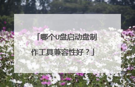 哪个U盘启动盘制作工具兼容性好?