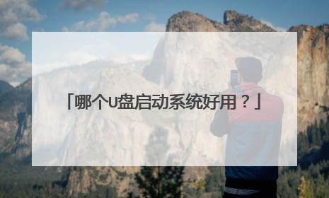 哪个U盘启动系统好用?
