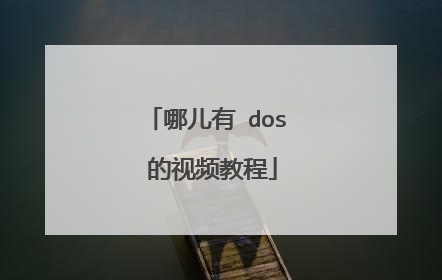 哪儿有 dos 的视频教程
