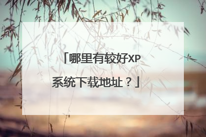 哪里有较好XP系统下载地址？