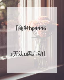 商务hp4446s无法u盘启动