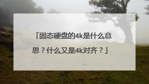 固态硬盘的4k是什么意思?什么又是4k对齐?