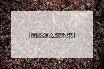 固态怎么装系统