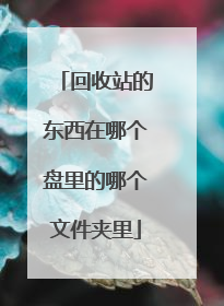 回收站的东西在哪个盘里的哪个文件夹里