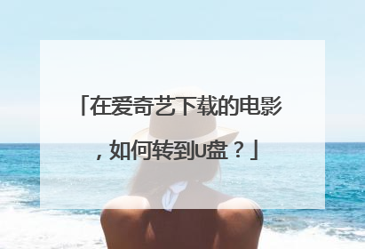 在爱奇艺下载的电影,如何转到U盘?