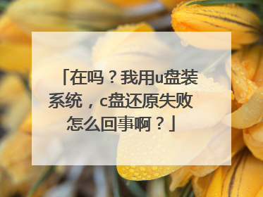 在吗?我用u盘装系统,c盘还原失败怎么回事啊?