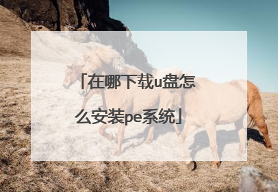 在哪下载u盘怎么安装pe系统