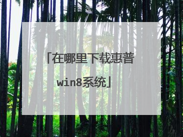 在哪里下载惠普win8系统