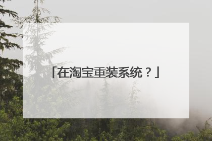 在淘宝重装系统？