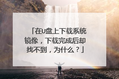 在U盘上下载系统镜像,下载完成后却找不到,为什么?