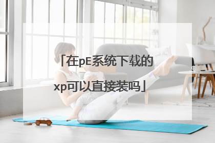 在pE系统下载的xp可以直接装吗
