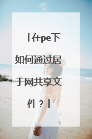 在pe下如何通过居于网共享文件?