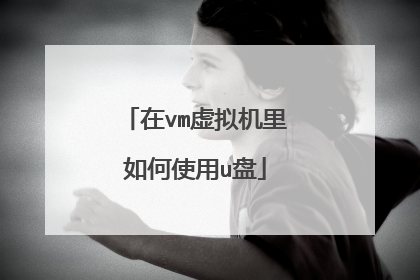 在vm虚拟机里如何使用u盘