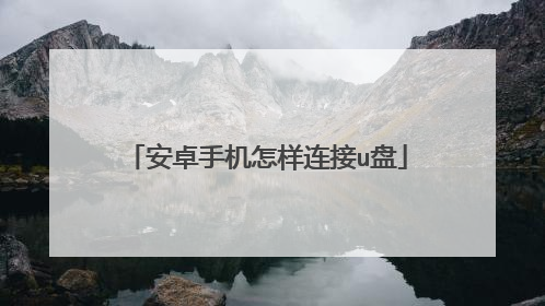 安卓手机怎样连接u盘