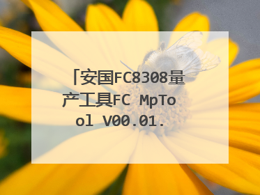 安国FC8308量产工具FC MpTool V00.01.19怎么使用