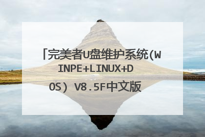 完美者U盘维护系统(WINPE+LINUX+DOS) V8.5F中文版iso文件 怎么用