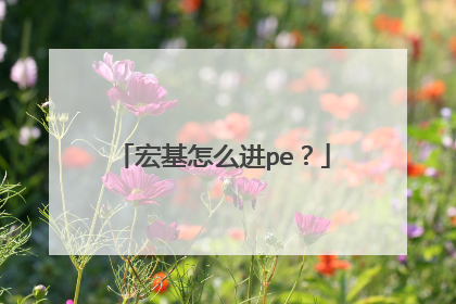 宏基怎么进pe?