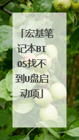 宏基笔记本BIOS找不到U盘启动项