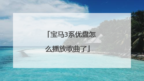 宝马3系优盘怎么播放歌曲了
