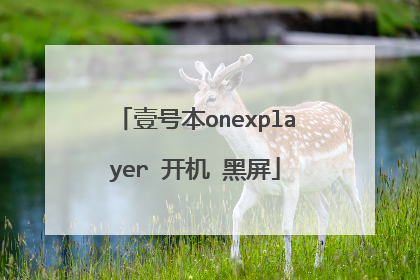 壹号本onexplayer 开机 黑屏