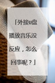 外接U盘播放音乐没反应，怎么回事呢？