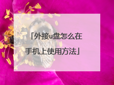 外接u盘怎么在手机上使用方法