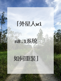 外星人win8.1系统如何重装