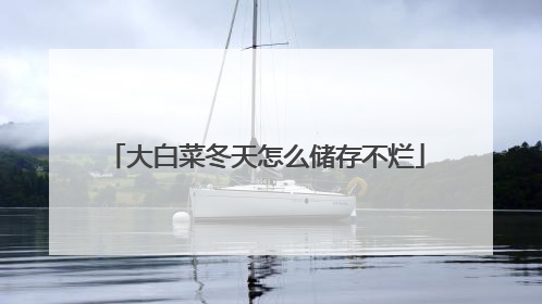 大白菜冬天怎么储存不烂
