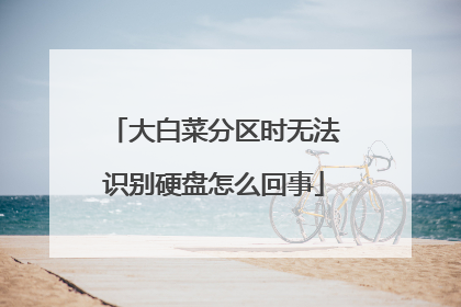 大白菜分区时无法识别硬盘怎么回事
