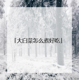 大白菜怎么煮好吃