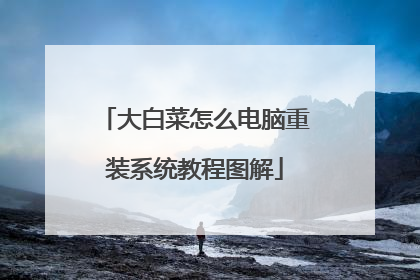 大白菜怎么电脑重装系统教程图解