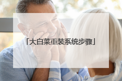 大白菜重装系统步骤