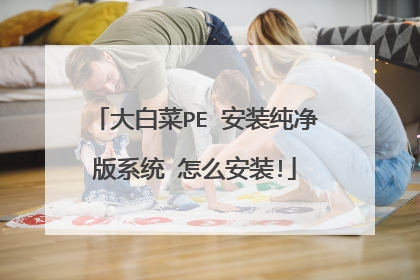 大白菜PE 安装纯净版系统 怎么安装!