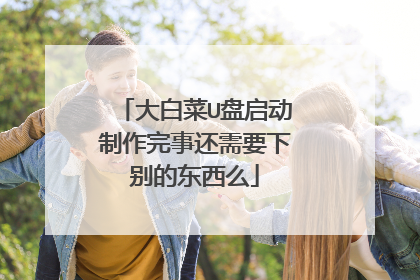 大白菜U盘启动制作完事还需要下别的东西么
