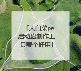 大白菜pe启动盘制作工具哪个好用