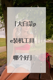 大白菜pe装机工具哪个好