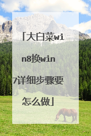 大白菜win8换win7详细步骤要怎么做