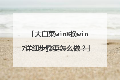 大白菜win8换win7详细步骤要怎么做?