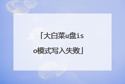大白菜u盘iso模式写入失败