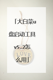 大白菜u盘启动工具v5.2怎么用
