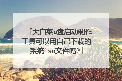 大白菜u盘启动制作工具可以用自己下载的系统iso文件吗?