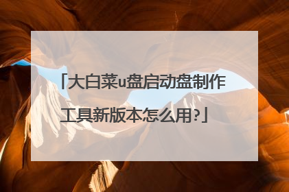 大白菜u盘启动盘制作工具新版本怎么用?