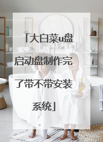 大白菜u盘启动盘制作完了带不带安装系统