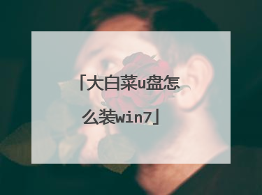 大白菜u盘怎么装win7