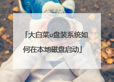 大白菜u盘装系统如何在本地磁盘启动